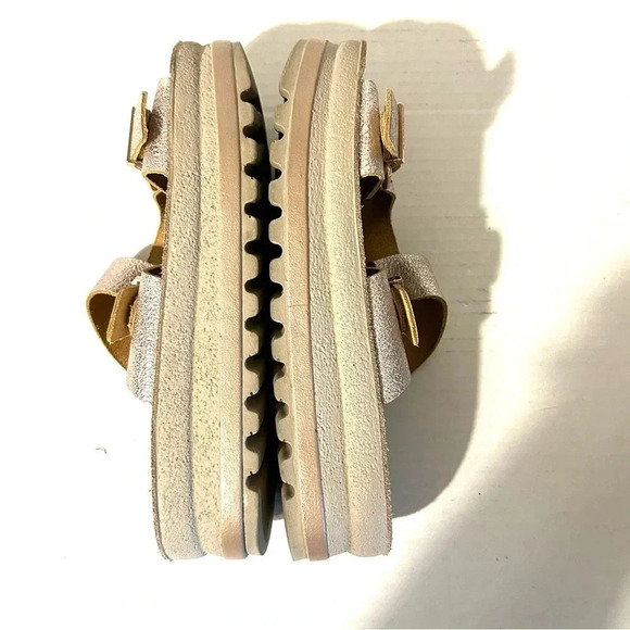 Reef Fantasy Sandals Melanie Flatforms Rose Two Strap Slide Size 37 US 6.5 - Picture 9 of 12